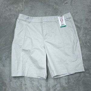 Matty M Womens Beige Bermuda Shorts XL Lightweight Cotton Spandex d0205